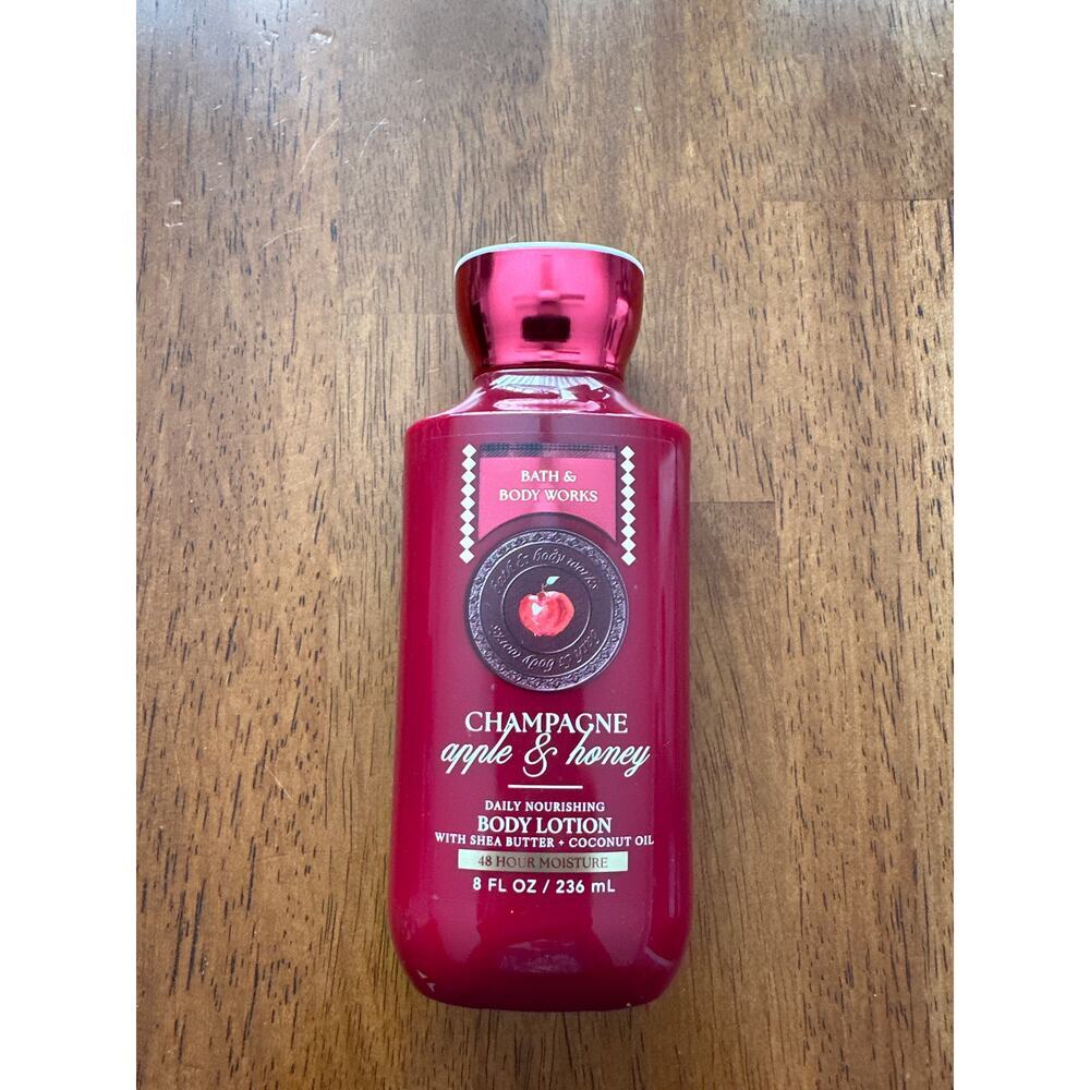 Bath & Body Works Champagne Apple & Honey Body Lotion 8oz Fall Scent Shea Butter